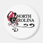 Fire Heart North Carolina Magneet (Voorkant)