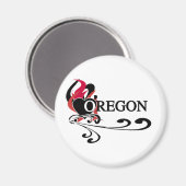 Fire Heart Oregon Magneet (Voorkant / Achterkant)