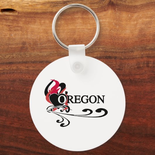Fire Heart Oregon Sleutelhanger (Voorkant)