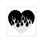 Fire Heart Rubberstempel (Afrduk)