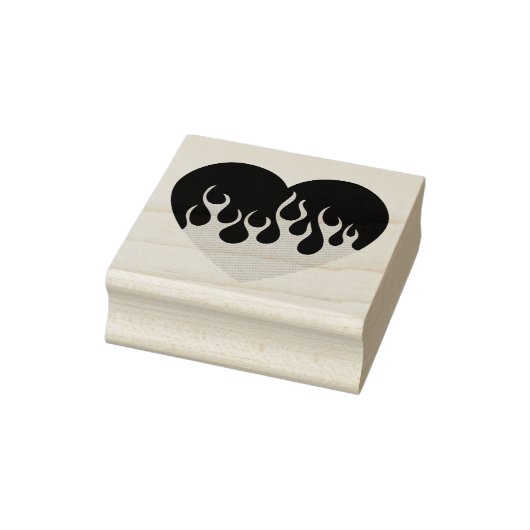 Fire Heart Rubberstempel (Stempel)