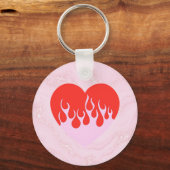 Fire Heart Sleutelhanger (Achterkant)