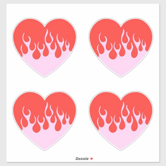 Fire Heart Sticker (Vel)