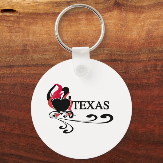 Fire Heart Texas Sleutelhanger (Voorkant)