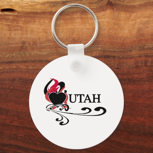 Fire Heart Utah Sleutelhanger (Voorkant)