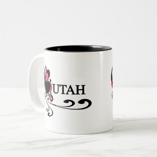 Fire Heart Utah Tweekleurige Koffiemok (Voorkant links)