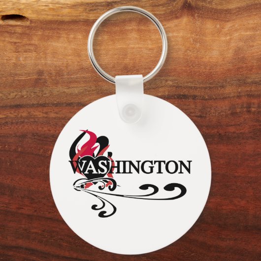 Fire Heart Washington Sleutelhanger (Voorkant)