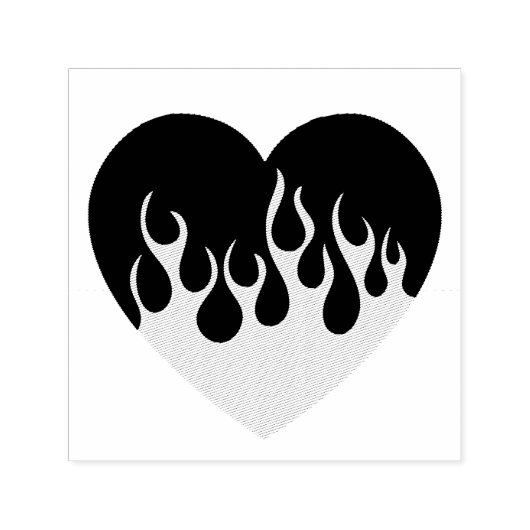 Fire Heart Zelfinktende Stempel (Design)