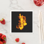 Fire Hockey Flames Hockey Stick Ball Servet (Insitu)