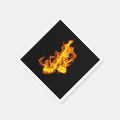 Fire Hockey Flames Hockey Stick Ball Servet (Hoek)