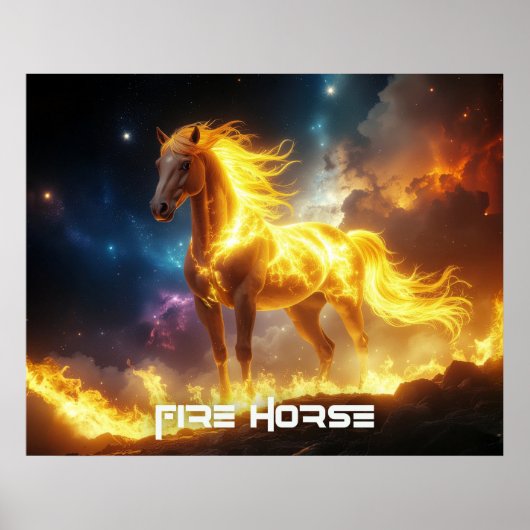 FIRE HORSE - 2026 - CHINESE ZODIACS POSTER (Voorkant)