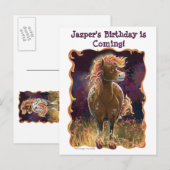 Fire Horse Aankondigingskaart (Voorkant / Achterkant)