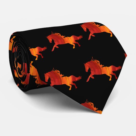 Fire Horse Art  Stropdas (Opgerold)