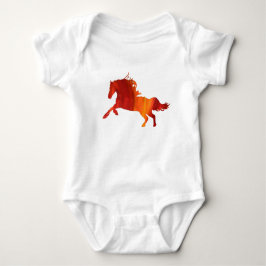 Fire Horse Baby Bodysuit