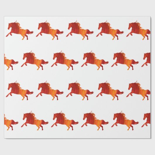 Fire Horse  Cadeaupapier (Vlak)