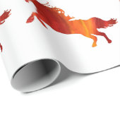 Fire Horse Cadeaupapier (Rol Hoek)