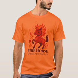Fire Horse Chinees Nieuwjaar 2026 T-shirt