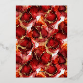 Fire Horse Chinese New Year Folie Feestdagenkaart (Achterkant)