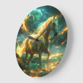 FIRE HORSE - CHINESE ZODIAC -  GROTE KLOK (Hoek)