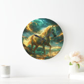 FIRE HORSE - CHINESE ZODIAC -  GROTE KLOK (Huis)