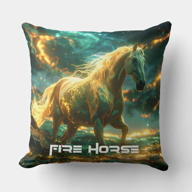 FIRE HORSE - CHINESE ZODIAC -  KUSSEN (Voorkant)