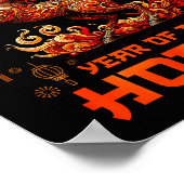 Fire Horse Chinese Zodiac Symbol 2026 Lunar New Ye Poster (Hoek)