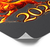 Fire Horse Chinese Zodiac Symbol 2026 Lunar New Ye Poster (Hoek)