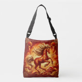 Fire Horse  Crossbody Tas (Voorkant)