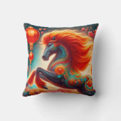 Fire Horse Kussen (Achterkant)