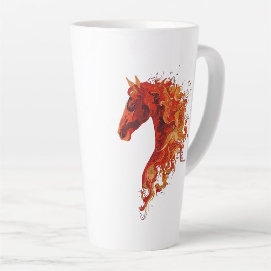 Fire Horse Latte Mok (Rechterhoek)