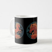 Fire Horse Mug Koffiemok (Voorkant links)