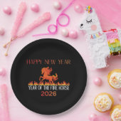 Fire Horse Paper Plate Papieren Bordje (Feest)