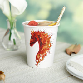 Fire Horse Papieren Bekers