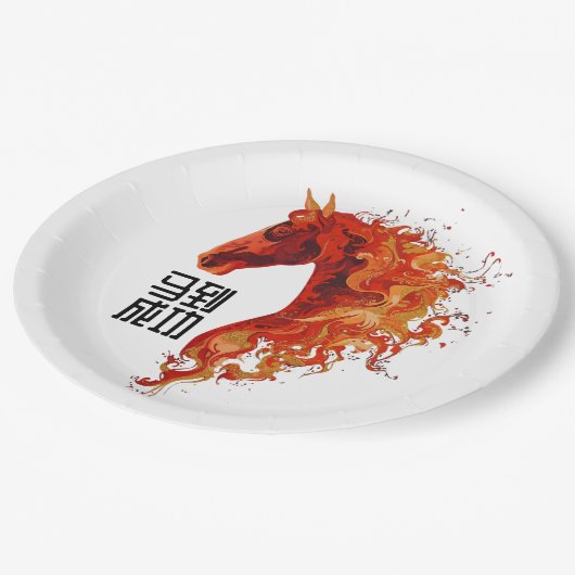 Fire Horse Papieren Bordje (Gekanteld)