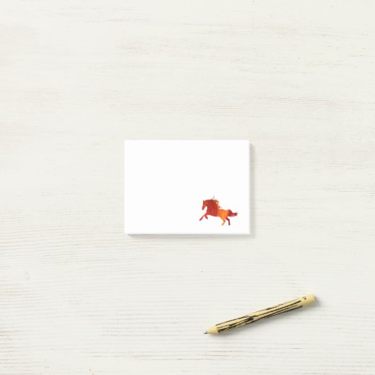 Fire Horse Post-it® notes (Op bureau)