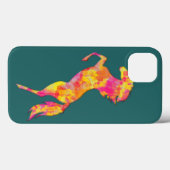 Fire Horse silhouette Flames Abstract Elegant Case-Mate iPhone Case (Achterkant (horizontaal))