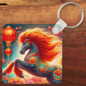 Fire Horse Sleutelhanger (Achterkant)