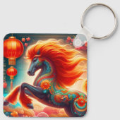 Fire Horse Sleutelhanger (Achterkant)
