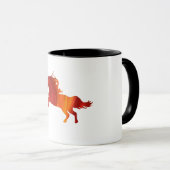 Fire horse Sticker Mok (Voorkant rechts)