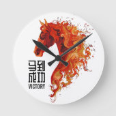 Fire Horse Victory Ronde Klok (Voorkant)