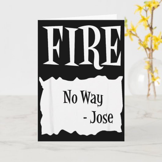 Fire - Hot Packet Halloween Taco Costume  Kaart (Gele Bloem)