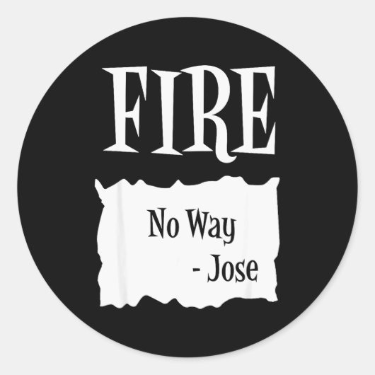 Fire - Hot Packet Halloween Taco Costume  Ronde Sticker (Voorkant)