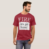FIRE Hot Packet Halloween Taco Costume T-shirt (Voorkant volledig)