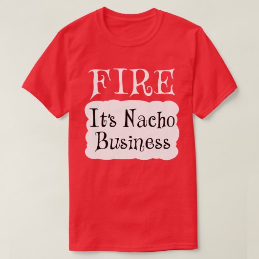 FIRE Hot Packet Halloween Taco Costume T-shirt (Design voorkant)