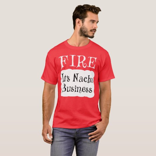FIRE Hot Packet Halloween Taco Costume T-shirt (Voorkant volledig)