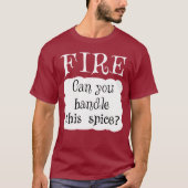 FIRE Hot Packet Halloween Taco Costume T-shirt (Voorkant)