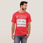 Fire Hot Packet Halloween Taco Costuum T-shirt (Voorkant volledig)