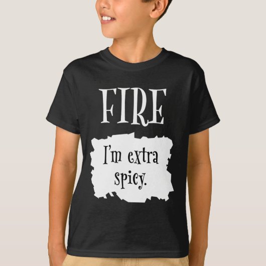 Fire Hot Packet Halloween Taco I's Extra Spicy Cos T-shirt (Voorkant)