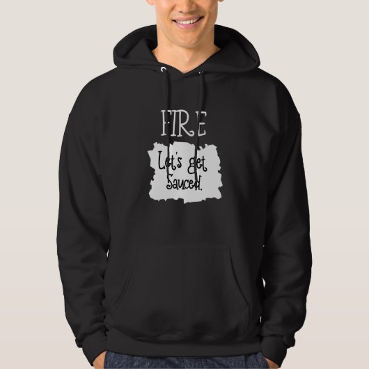 Fire Hot Packet Taco Haal Sauced Halloween Hoodie (Voorkant)