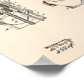 Fire Hydrant 1903 Patent Art - oude poster (Hoek)